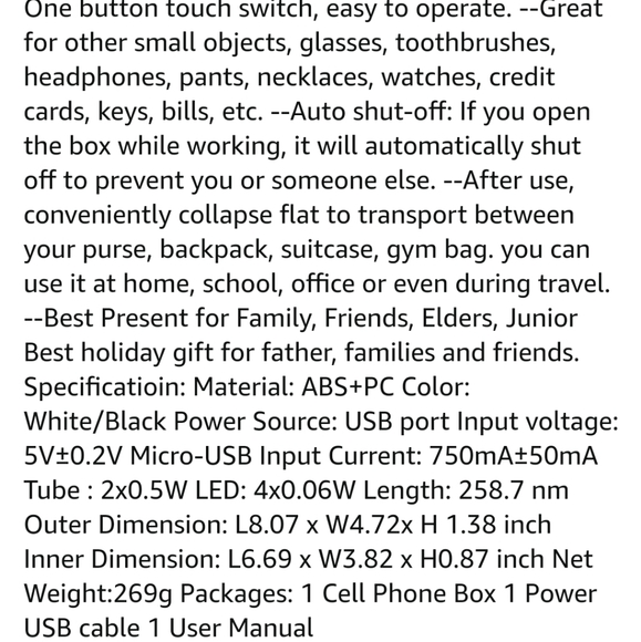 UV STERILIZER BOX 📱 phone,small objects - Picture 9 of 9